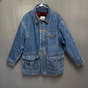 Vintage Denim Jacket with wool Contrast Lining